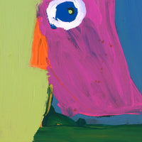 Aboriginal Artwork by Karen Napaljarri Barnes, Bird, 30x30cm
