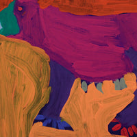 Aboriginal Artwork by Karen Napaljarri Barnes, Bear, 30x30cm