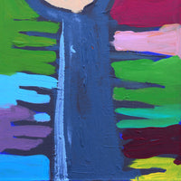 Aboriginal Artwork by Karen Napaljarri Barnes, Yankirri Jukurrpa (Emu Dreaming) - Ngarlikurlangu, 46x30cm