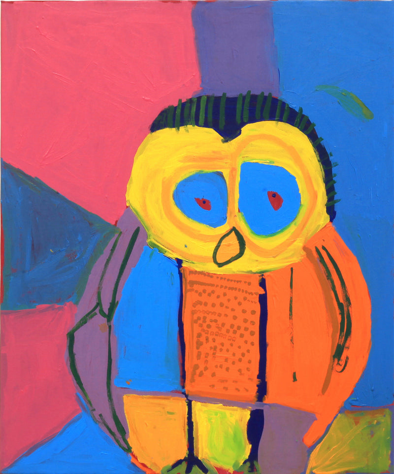 Aboriginal Artwork by Karen Napaljarri Barnes, Jurlpu kuja kalu nyinami Yurntumu-wana, 91x76cm