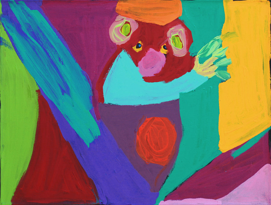 Aboriginal Artwork by Karen Napaljarri Barnes, Koala, 61x46cm