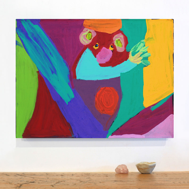 Aboriginal Artwork by Karen Napaljarri Barnes, Koala, 61x46cm