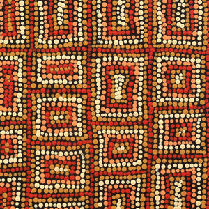 Aboriginal Artwork by Karen Napanangka McCormick, Pikilyi Jukurrpa, 30x30cm - ART ARK®