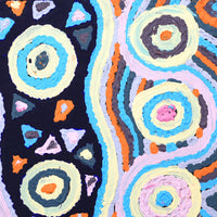 Aboriginal Artwork by Kasey-Anne Nampijinpa Gallagher, Water Dreaming - Pirlinyarnu, 30x30cm