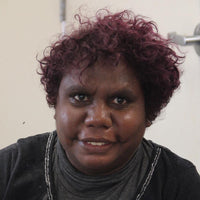 Aboriginal Artwork by Kathleen Napurrurla Gibson, Patterns of the landscape around Nyirripi, 30x30cm