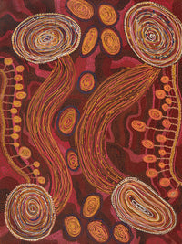 Aboriginal Artwork by Katrina Tjitayi, Pukuara, 121x91cm