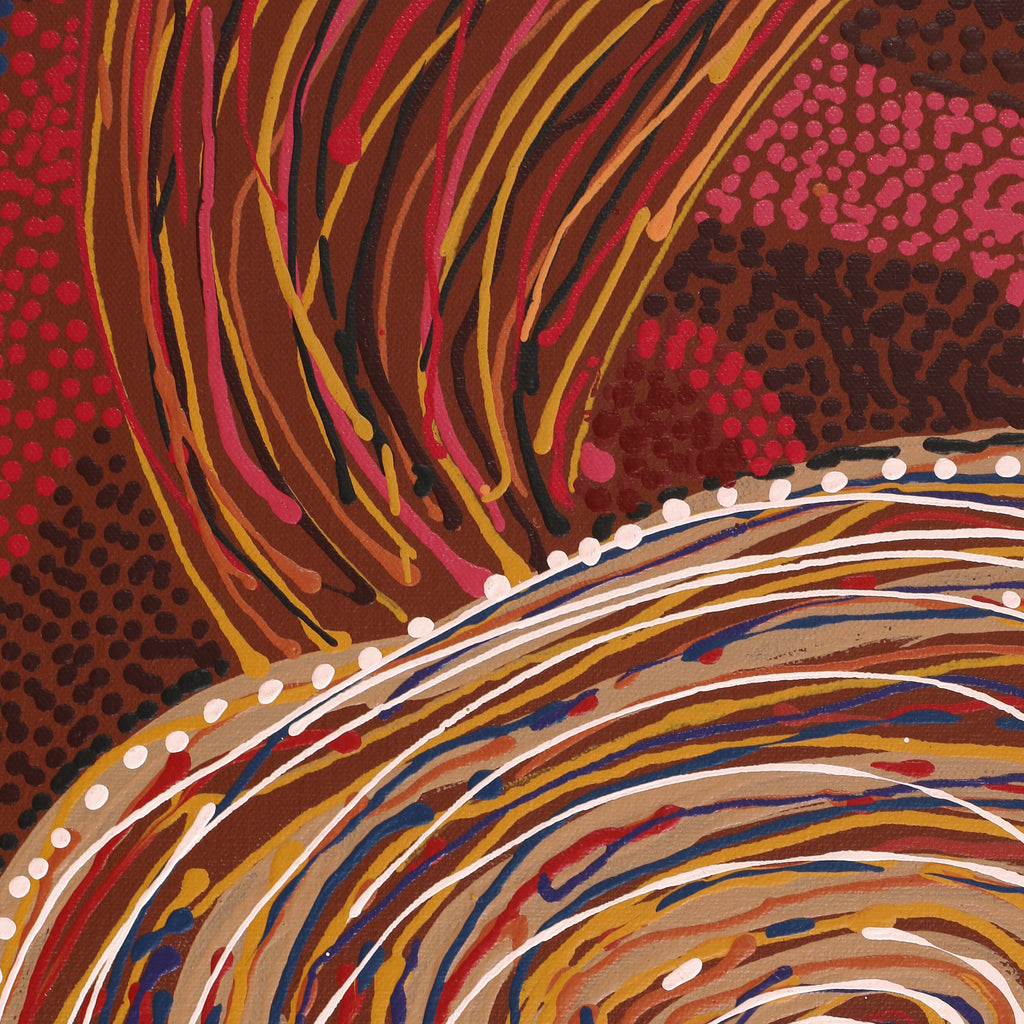 Aboriginal Artwork by Katrina Tjitayi, Pukuara, 121x91cm