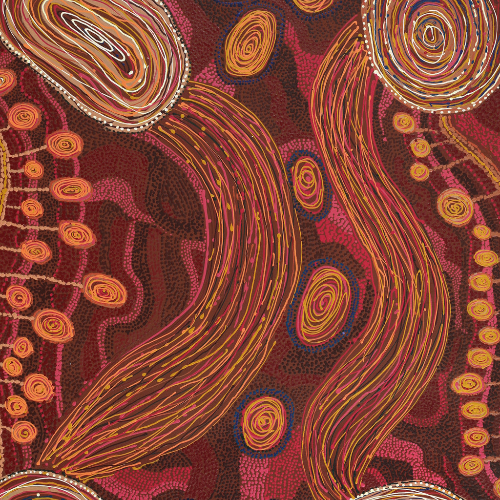 Aboriginal Art by Katrina Tjitayi, Pukuara, 121x91cm - ART ARK®