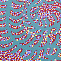 Aboriginal Artwork by Katrina Nampijinpa Brown, Watiya-warnu Jukurrpa (Seed Dreaming), 30x30cm
