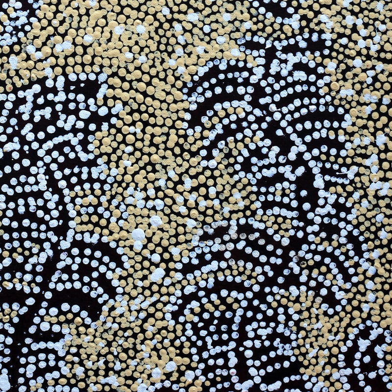 Aboriginal Art by Katrina Nampijinpa Brown, Watiya-warnu Jukurrpa (Seed Dreaming), 61x30cm - ART ARK®