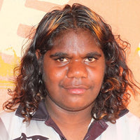 Aboriginal Artwork by Kaylisha Napaljarri Ross, Ngatijirri Jukurrpa (Budgerigar Dreaming), 46x46cm