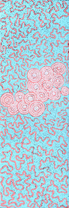 Aboriginal Art by Kelly-Anne Nungarrayi Gibson, Ngapa Jukurrpa (Water Dreaming) - Pirlinyarnu, 91x30cm - ART ARK®