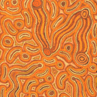 Aboriginal Artwork by Kelly Napanangka Michaels, Lappi Lappi Jukurrpa, 107x46cm