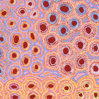 Aboriginal Artwork by Kelly Napangardi Michaels, Mina Mina Dreaming - Ngalyipi, 107x46cm