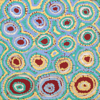 Aboriginal Artwork by Kelly Napangardi Michaels, Mina Mina Jukurrpa (Mina Mina Dreaming) - Ngalyipi, 30x30cm