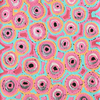 Aboriginal Artwork by Kelly Napangardi Michaels, Mina Mina Jukurrpa - Ngalyipi, 122x30cm