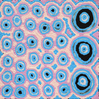 Aboriginal Artwork by Kelly Napangardi Michaels, Mina Mina Jukurrpa (Mina Mina Dreaming) - Ngalyipi, 30x30cm