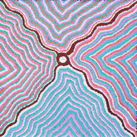 Aboriginal Artwork by Kelly Napangardi Michaels, Mina Mina Jukurrpa - Ngalyipi, 46x46cm