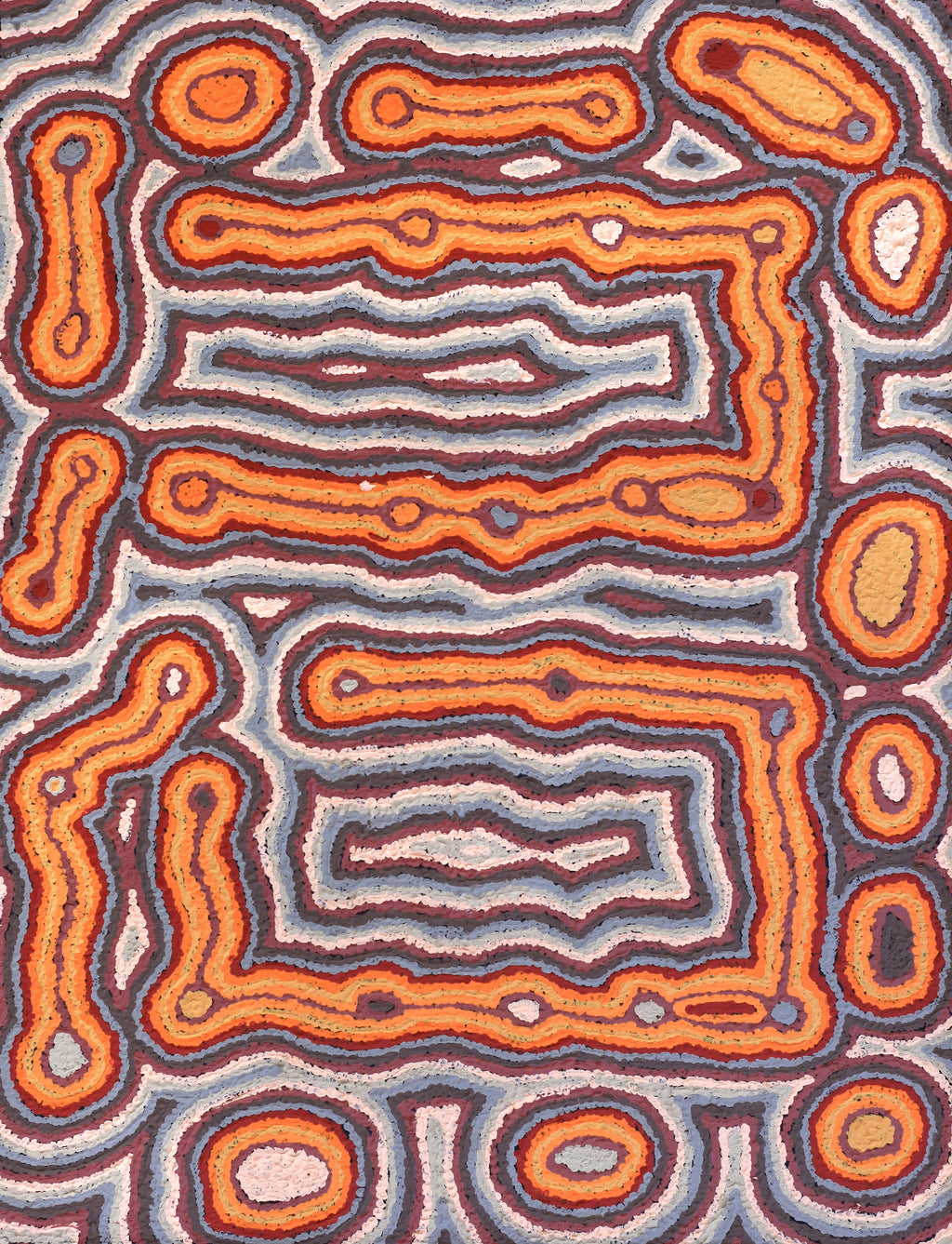 Aboriginal Artwork by Kelly Napanangka Michaels, Mina Mina Dreaming - Ngalyipi, 61x46cm