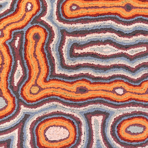Aboriginal Artwork by Kelly Napanangka Michaels, Mina Mina Dreaming -  Ngalyipi, 61x46cm - ART ARK®