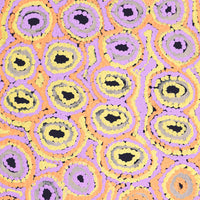 Aboriginal Artwork by Kelly Napangardi Michaels, Mina Mina Jukurrpa - Ngalyipi, 76x30cm
