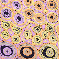 Aboriginal Artwork by Kelly Napangardi Michaels, Mina Mina Jukurrpa - Ngalyipi, 76x30cm