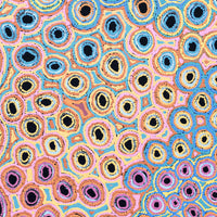 Aboriginal Artwork by Kelly Napangardi Michaels, Mina Mina Jukurrpa (Mina Mina Dreaming) - Ngalyipi, 76x76cm