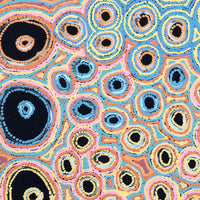 Aboriginal Artwork by Kelly Napangardi Michaels, Mina Mina Jukurrpa (Mina Mina Dreaming) - Ngalyipi, 76x76cm