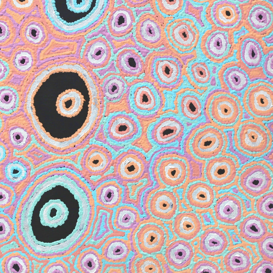 Aboriginal Artwork by Kelly Napangardi Michaels, Lappi Lappii, 76x76cm