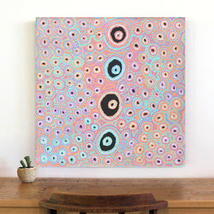 Aboriginal Artwork by Kelly Napangardi Michaels, Lappi Lappii, 76x76cm - ART ARK®
