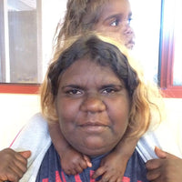 Aboriginal Artwork by Kelly Napangardi Michaels, Mina Mina Jukurrpa (Mina Mina Dreaming) - Ngalyipi, 30x30cm