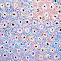 Aboriginal Artwork by Kelly Napangardi Michaels, Mina Mina Dreaming - Ngalyipi, 91x91cm