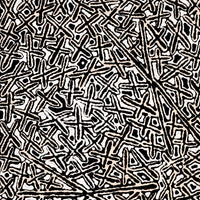 Aboriginal Artwork by Kenneth Jungarrayi Martin, Ngatijirri Jukurrpa (Budgerigar Dreaming), 107x46cm