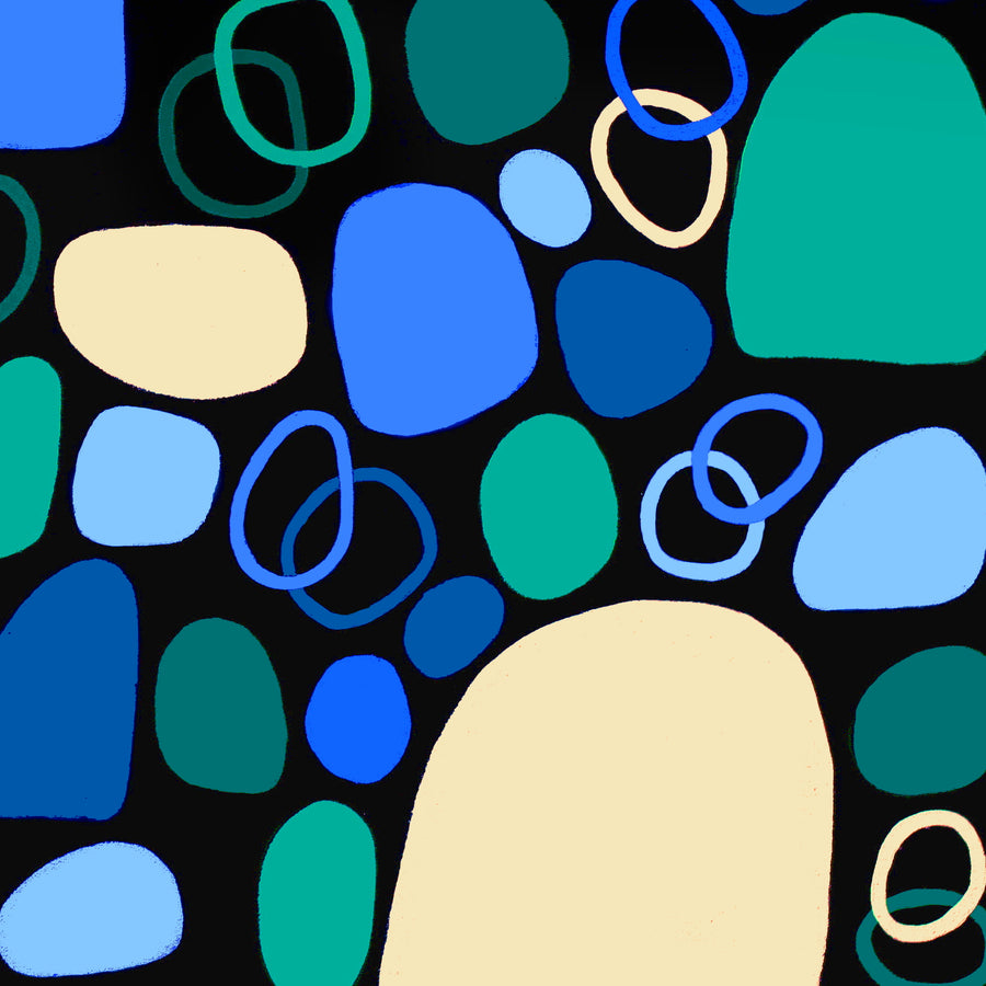 Aboriginal Artwork by Keturah Zimran, Puli Puli - Rocks, 121x101cm