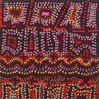 Aboriginal Artwork by Kershini Napaljarri Collins, Ngatijirri Jukurrpa (Budgerigar Dreaming), 30x30cm