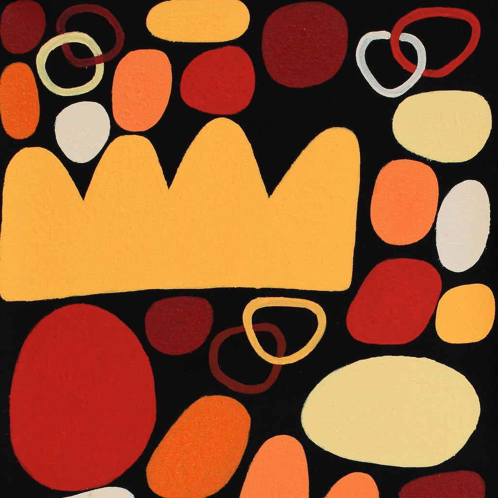 Aboriginal Artwork by Keturah Zimran, Puli Puli - Rocks, 80x40cm