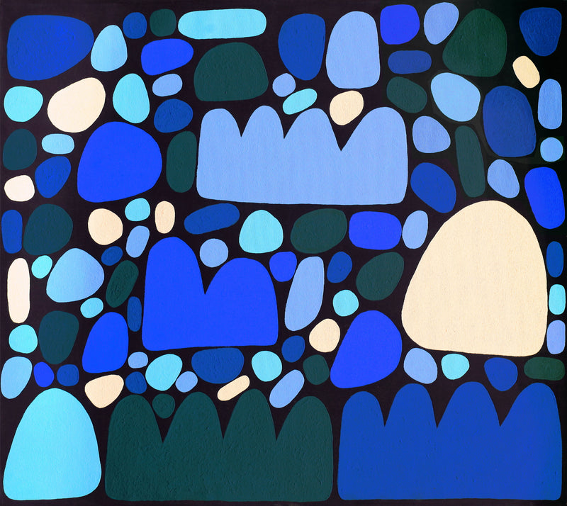 Aboriginal Artwork by Keturah Zimran, Puli Puli - Rocks, 88.5x77.5cm