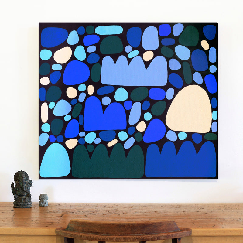 Aboriginal Artwork by Keturah Zimran, Puli Puli - Rocks, 88.5x77.5cm