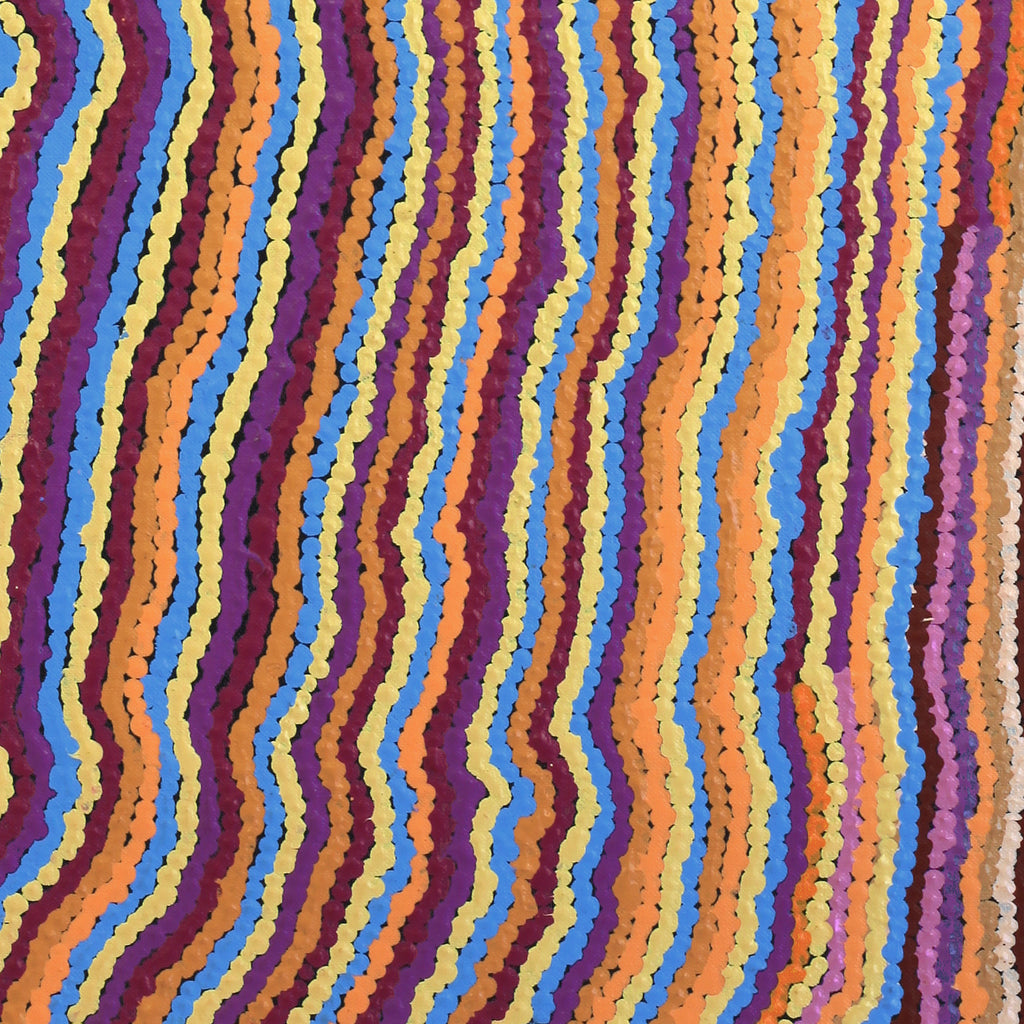 Aboriginal Artwork by Kieran Japangardi Michaels, Lappi Lappi Jukurrpa, 76x46cm