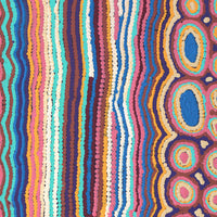 Aboriginal Artwork by Kieran Japangardi Michaels, Lappi Lappi Jukurrpa, 76x46cm