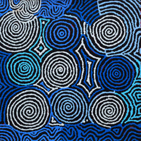 Aboriginal Artwork by Kirsty Anne Napanangka Brown, Mina Mina Jukurrpa - Ngalyipi, 46x46cm