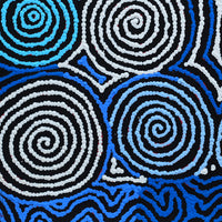 Aboriginal Artwork by Kirsty Anne Napanangka Brown, Mina Mina Jukurrpa - Ngalyipi, 46x46cm