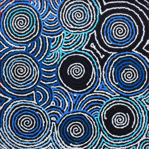 Aboriginal Artwork by Kirsty Anne Napanangka Brown, Mina Mina Jukurrpa -  Ngalyipi, 46x46cm - ART ARK®