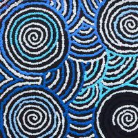 Aboriginal Artwork by Kirsty Anne Napanangka Brown, Mina Mina Jukurrpa - Ngalyipi, 46x46cm