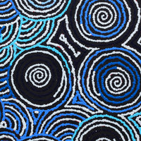 Aboriginal Artwork by Kirsty Anne Napanangka Brown, Mina Mina Jukurrpa - Ngalyipi, 46x46cm