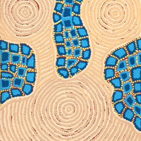 Aboriginal Artwork by Kirsty-Anne Napanangka Martin, Mina Mina Jukurrpa - Ngalyipi, 122x30cm