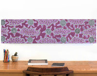 Aboriginal Artwork by Kirsty-Anne Napanangka Martin, Mina Mina Jukurrpa - Ngalyipi, 122x30cm
