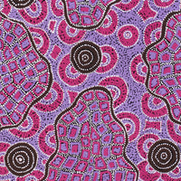 Aboriginal Artwork by Kirsty-Anne Napanangka Martin, Mina Mina Jukurrpa - Ngalyipi, 91x46cm