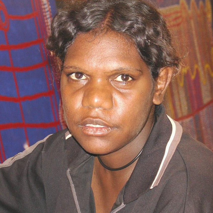 Aboriginal Artwork by Kirsty Anne Napanangka Brown, Mina Mina Jukurrpa - Ngalyipi, 46x46cm