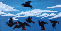 Aboriginal Artwork by Kushia Young, Tjulpu, 91x46cm